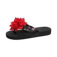 thumbnail image 2 of YOUYEDIAN Pantoufles de Maison pour Femmes Été Chaussures d'Intérieur Mode Sandales Confortables Sandales de Plage de Plage (Rouge), 2 of 5