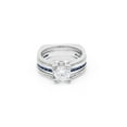 thumbnail image 6 of Skylar Wedding Ring Set for Women Engagement Ring and Matching Band Cz Ginger Lyne Collection, 6 of 6