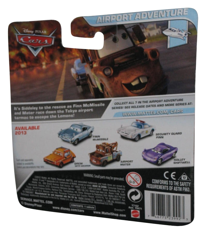 Disney Pixar Cars Mattell Airport Adventure Grem with Weapon 2012 NEW