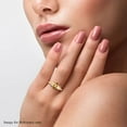 thumbnail image 3 of Shop LC Citrine Statement Ring for Women 14K Yellow Gold Plated 925 Sterling Silver Zircon Birthstone Jewelry Ct 1 Size 10 Christmas Gifts for Women, 3 of 7