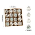 thumbnail image 3 of Vacemry Under $5 Christmas Decorations Ball Set, 16-Piece Colorful Painted Hanging Orbs, Electroplated Plastic Xmas Tree Decor, Mixed Shiny Spheres for Holiday Party Indoor Display, 3 of 6