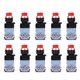 thumbnail image 1 of 10 piezas BEM38-11XD/21 Interruptor selector mantenido de 2 posiciones Interruptor de perilla de 22 mm (luz roja), 1 of 8