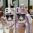 thumbnail image 2 of Funda de teléfono Sanrio Kuromi para iPhone 14 13 12 11 Pro Max Mini XR X XS MAX 8 7 Plus SE, funda a prueba de golpes con cordón xuanjing unisex, 2 of 2