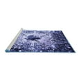 thumbnail image 2 of Ahgly Company Machine Washable Indoor Round Persian Blue Bohemian Area Rugs, 7' Round, 2 of 4