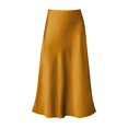 thumbnail image 4 of Yuanlong Womens Skirt Elegant Satin High Waist Ruffle Skirt A Line Flowy Soft Casual Daily Party Dating Vacation Maxi Skirt, 4 of 4