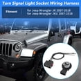 thumbnail image 2 of Conector de Luz de Señal Único para Jeep Wrangler JK JKU 2007-2018 Kit de Zócalo de Luz de Señal No.68030098AA, 2 of 7