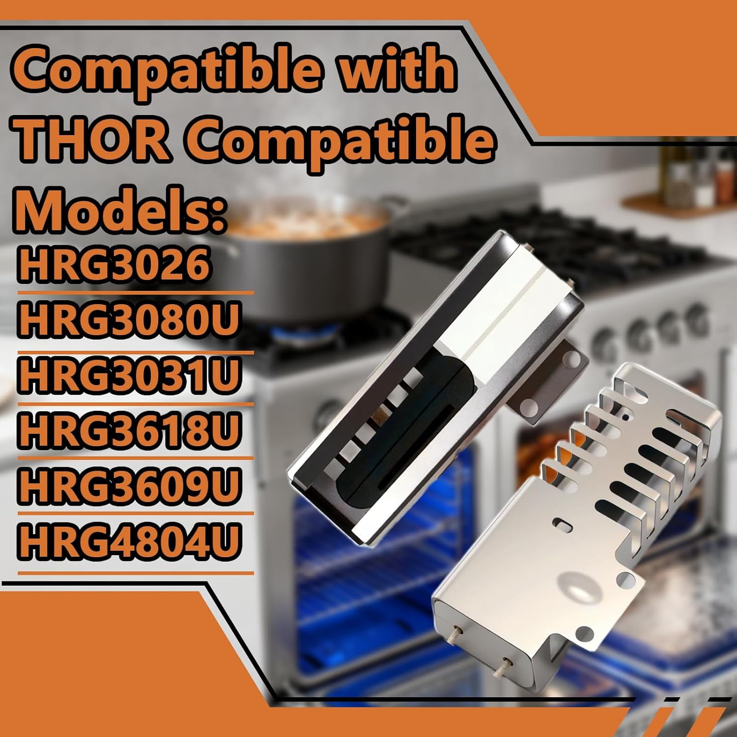 w Gas Range Oven Ignitor Replacement for Thor Models HRG3026 HRG3080U HRG3031U HRG3618U HRG3609U HRG4804U HRG4808U LRG3001U