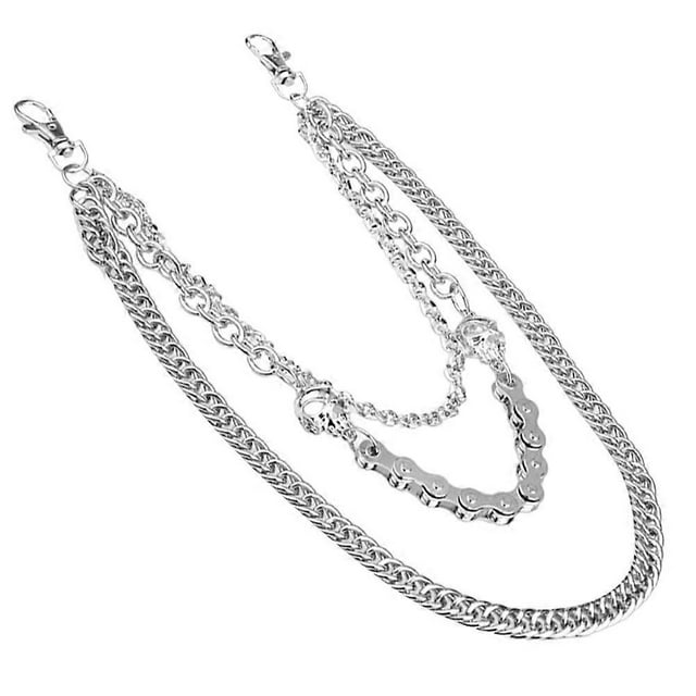 Stylish Hip Hop Trousers Chain Waist Accessory Silver 1Pcs Designed For Men