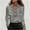 #0340-Dark Gray, variant on Women's Floral Print Satin Cowl Neck Long Sleeve Shirts Dressy Business Office Loose Elegant Blouses Baggy Fit Blouses Beach Vacation Wear Gift