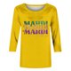 thumbnail image 3 of 3/4 Manga Tops para las Mujeres Carnaval Impreso Cuello Redondo Blusa Casual, Cómoda Mezcla de Poliéster Spandex para el Hogar Y el Uso Diario, 3 of 6