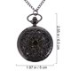 thumbnail image 3 of Reloj de bolsillo de regalo Reloj de bolsillo vintage Reloj de bolsillo hueco con cadena (Negro), 3 of 7