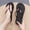 Brown, variant on Womens Flip Flops Toe Post Flat Sandals Rubber Sole Beach Slippers For Women Metallic Shiny Straps Open Toe Summer Pool Shoes US: 7 Black