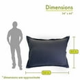 thumbnail image 6 of Majestic Home Goods Decorative Navy Wales Floor Pillow, 6 of 6