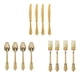 thumbnail image 3 of Cubiertos desechables Tenedores de plástico Cucharas Decoraciones para fiestas , dorado Gloria Vajilla de fiesta, 3 of 9