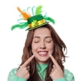 thumbnail image 2 of Biezeib Irish Day Headbands Green Clover Top Hat Headband Feathered Hair Hoop Hair Accessory Irish Hairband Headpiece, 2 of 8