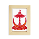 thumbnail image 1 of Bandar Seri Begawan Brunei emblema nacional Escritorio de madera Arte Pintura 5x7 pies Marco de foto, 1 of 4