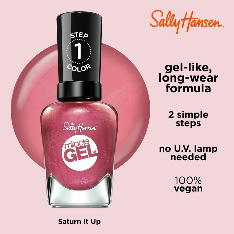 Sally Hansen Miracle Gel Nail Polish, Saturn It Up!, 0.5 fl oz, No