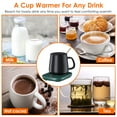 thumbnail image 6 of Moclever Electric Coffee Mug Warmer, Milk Tea Cup Heater with 3 Temperature Settings Auto Shut off for Home Office, Pink, 6 of 14