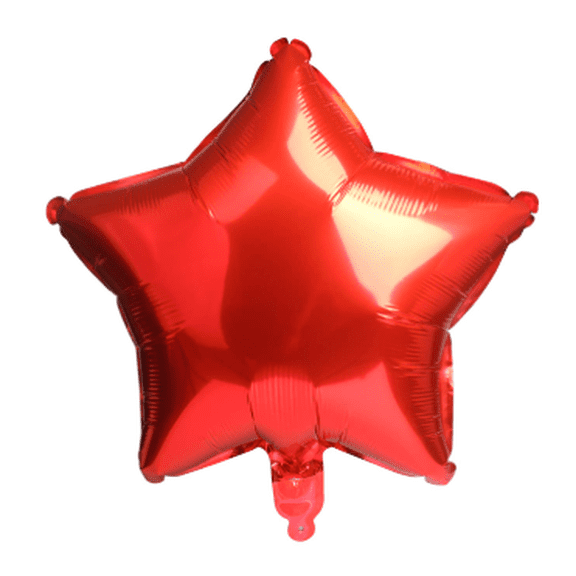 Brava - Star Foil Balloon, Red, 18 in.