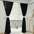 thumbnail image 3 of Xihbxyly Juego de Cortinas con Hojas Románticas, Filtro de Luz Natural Suave, Decoración Elegante para El Hogar, Estilo Moderno, Regalo para Seres Queridos, 2 Piezas, Poliéster, 100 X 130 Cm, 3 of 4