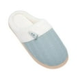 thumbnail image 5 of NineCiFun House Slippers for Women on Memory Foam Indoor Outdoor Fuzzy Slippers (Lightblue,Size 5-6), 5 of 9
