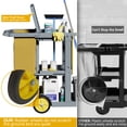 thumbnail image 4 of Dextrus Commercial Janitorial Trolley Cleaning Cart with 25-Gallon Bag & Cover - Efficient Housekeeping, Gray, 4 of 7