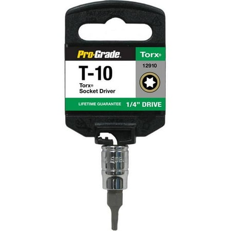 

Pro-Grade 12910 0.25 in. Drive x T10 Internal Torx Socket