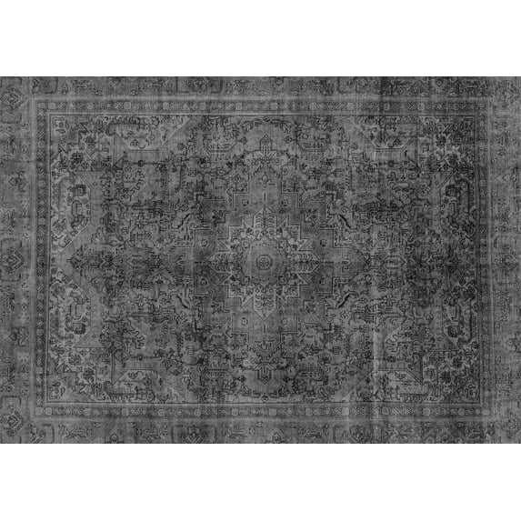 Ahgly Company Indoor Rectangle Abstract Gray Modern Area Rugs, 7' x 10'