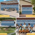 thumbnail image 6 of Blue Brown Flowers Garage Door Cover Banner 7 x 16 FT, Classic Botanical Art Elegant Garage Door Curtains Backdrop with Grommets for Indoor Outdoor Wall Party Porch Yard Decorations Background, 6 of 9