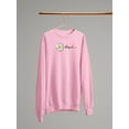 thumbnail image 3 of Daisy Hand Drawn Blessed Text    Sweatshirt Women -Image by Shutterstock, Female 3X-Large, 3 of 4