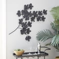 thumbnail image 2 of DecMode Indoor Black Metal Contemporary Wall Decor, 2 of 9
