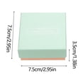 thumbnail image 4 of Xihbxyly Joyero, Elegante Embalaje de Papel Verde Azulado, Caja de Almacenamiento Forrada de Terciopelo, Caja de Regalo para Pulseras, Anillos y Pendientes, Regalo Especial para Fiestas, Regalo para, 4 of 7