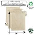 thumbnail image 4 of Simple Ecology Organic Cotton Mesh Reusable Grocery Shopping Produce Bags - Medium 3 Pack, 4 of 8