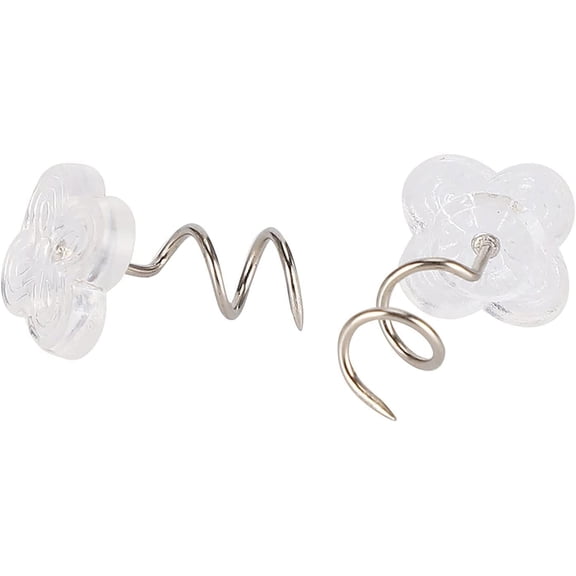 50pcs DIY Upholstery Pins,Upholstery Twist Pins Bed Skirt Twist Pins Upholstery Bed Skirt Screws Brackets for Sofa Chair Car Sofa Headboard(50 pièces)