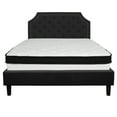 thumbnail image 5 of Flash Furniture Brighton Queen Size Tufted Upholstered Platform Bed in Black Fabric with Memory Foam Mattress, 5 of 5