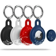 KITMINUN 100 Pack Airtag Holder, IPX8 Waterproof Apple Air Tag Case with Keychain, Shockproof & Dustproof Protective Airtag Holders for Pet Tracking, Bags, Kids, Keys, Luggage