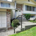 thumbnail image 4 of Artisasset Matte Black Outdoor 2-Step Iron Handrail, 4 of 6