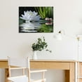 thumbnail image 5 of Shangniulu Canvas Prints Zen Wall Art Lotus Flower Prints Pictures for Bathroom Decor Spiritual Meditation Poster Artwork for Spa Decor Framed Read to Hang, 5 of 5