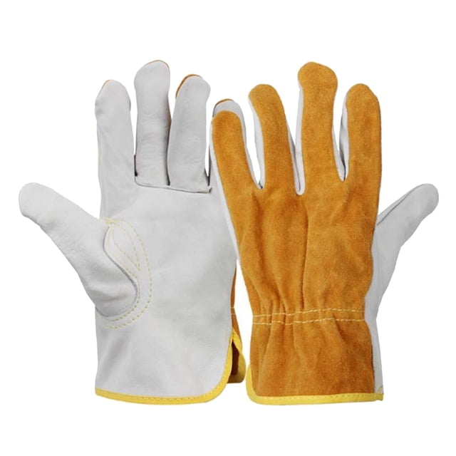 HILABEE 1Pair Work Gloves Men Working Welding Gloves Protective Gloves Fireproof