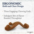 thumbnail image 4 of Nylabone Strong Chew Gourmet Style Wishbone Dog Chew Toy Bacon Large (1 Count), 4 of 15