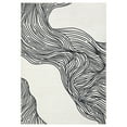 thumbnail image 4 of GlowSol 10' x 13' Large Area Rug Modern Abstract Area Rug Soft Non-Shedding Low Pile Rugs for Living Room Bedroom, Cream Black, 4 of 7