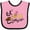 Pink and Black, variant on Inktastic Lil' Cowgirl Girls Baby Bib