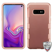 Samsung Galaxy S10e /S10 E (5.8") Phone Case Tuff Hybrid Shockproof Impact Armor Rubber Dual Layer Hard PC Soft TPU Rugged Protective Case Cover Rose Gold Phone Case Cover for Samsung Galaxy S10 E