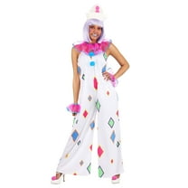 Women's Diamond Flare Clown Costume