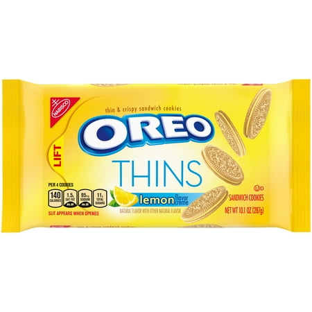 UPC 044000043872 product image for OREO Thins Lemon Flavored Creme Sandwich Cookies, 10.1 oz | upcitemdb.com