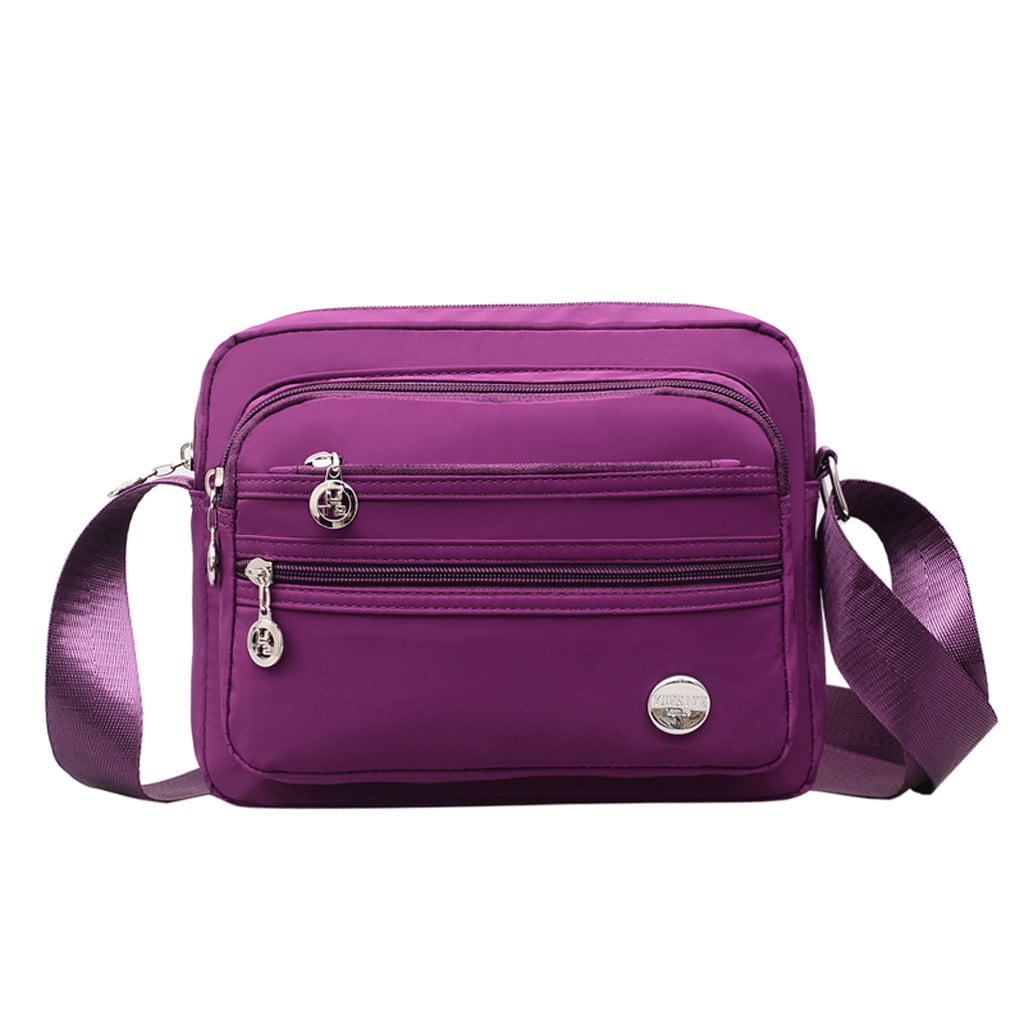 Fashion Ladies Versatile Nylon Waterproof Solid Color Shoulder Bag Messenger Bag - 0 ...