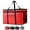 Red, variant on Extra Large Insulated Food Delivery Bag, Hot & Cold Meal Carrier Bag, Catering/Doordash Pizza Warmer, Grocery Tote, Cooler Bag