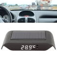 thumbnail image 4 of Solar Power Clock, Car Clock, Decoration Accessory Automatic Brightness Adjustment For Vehicle Auto Car White, 4 of 8