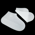 thumbnail image 3 of Cubierta impermeable de silicona para zapatos, Protector de zapatos antideslizante reutilizable para actividades al aire libre (blanco) (M), 3 of 8