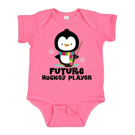 

Inktastic Future Hockey Player Penguin Gift Baby Boy or Baby Girl Bodysuit